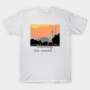 Watching  the sunset... T-Shirt